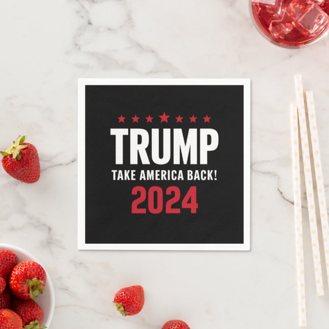 Donald Trump 2024 Take America Back Election Napkins (Insitu)