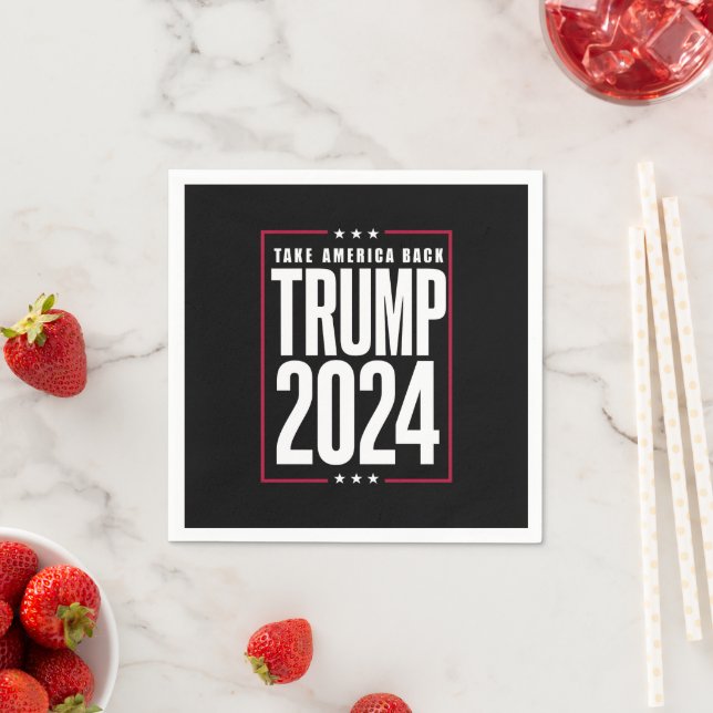 Donald Trump 2024 Take America Back Election Napkins (Insitu)