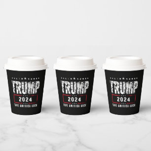 Donald Trump 2024 Take America Back Election Paper Cups