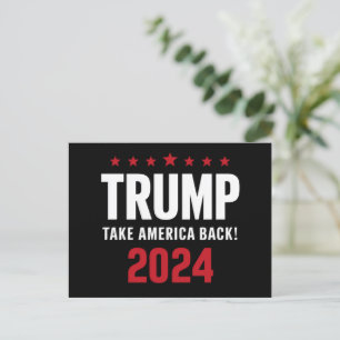 Donald Trump 2024 Take America Back Election Postcard