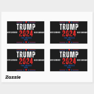 Donald Trump 2024 Take America Back Election Rectangular Sticker