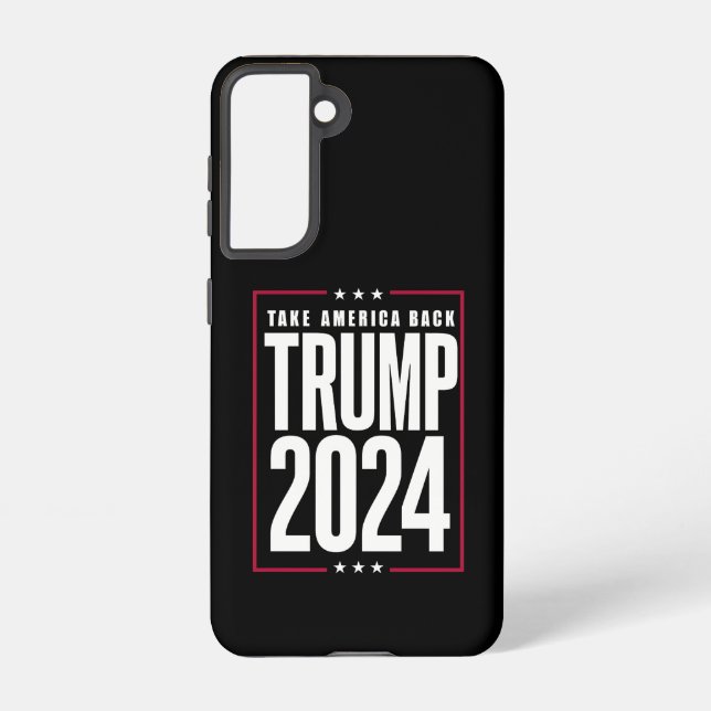 Donald Trump 2024 Take America Back Election Samsung Galaxy Case (Back)