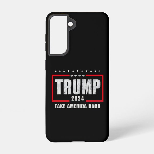Donald Trump 2024 Take America Back Election Samsung Galaxy Case (Back)