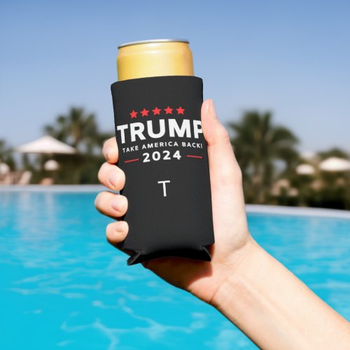 Donald Trump 2024 Take America Back Election  Seltzer Can Cooler