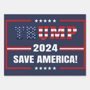 Donald Trump 2024 Take America Back Election Sign