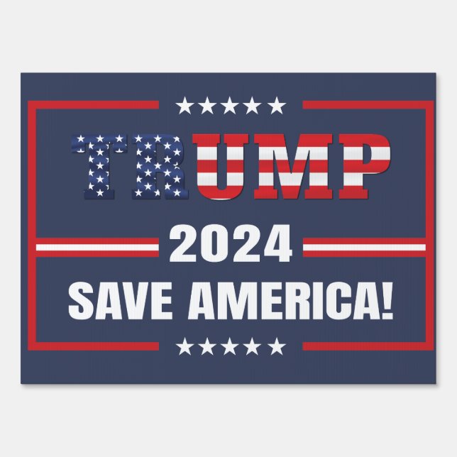 Donald Trump 2024 Take America Back Election Sign (Front)
