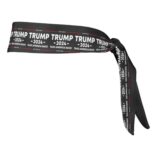Donald Trump 2024 Take America Back Election Tie Headband (Rotate 90)