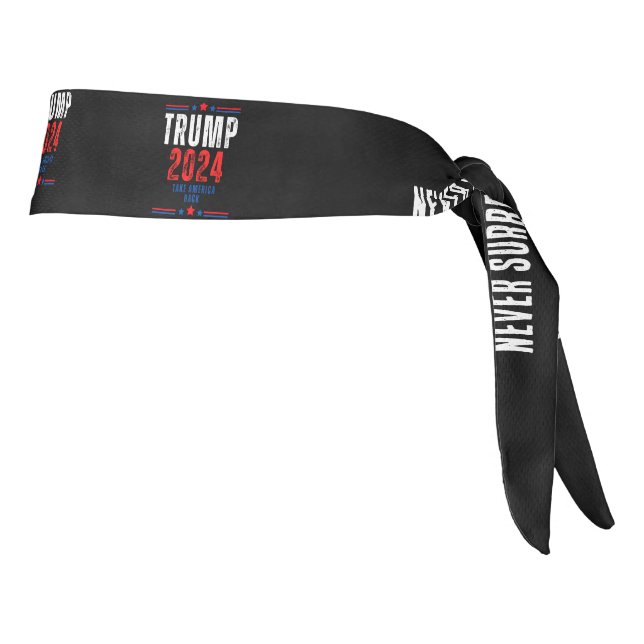 Donald Trump 2024 Take America Back Election  Tie Tie Headband (Rotate 90)