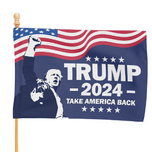 Donald Trump 2024 Take America Back House Flag