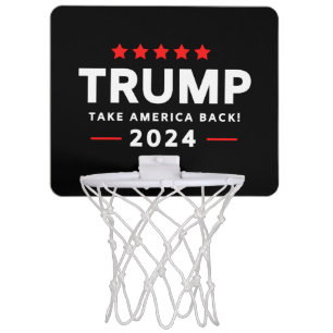 Donald Trump 2024 Take America Back  Mini Basketball Hoop