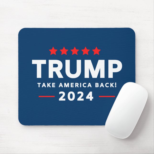 Donald Trump 2024 Take America Back  Mouse Pad (With Mouse)