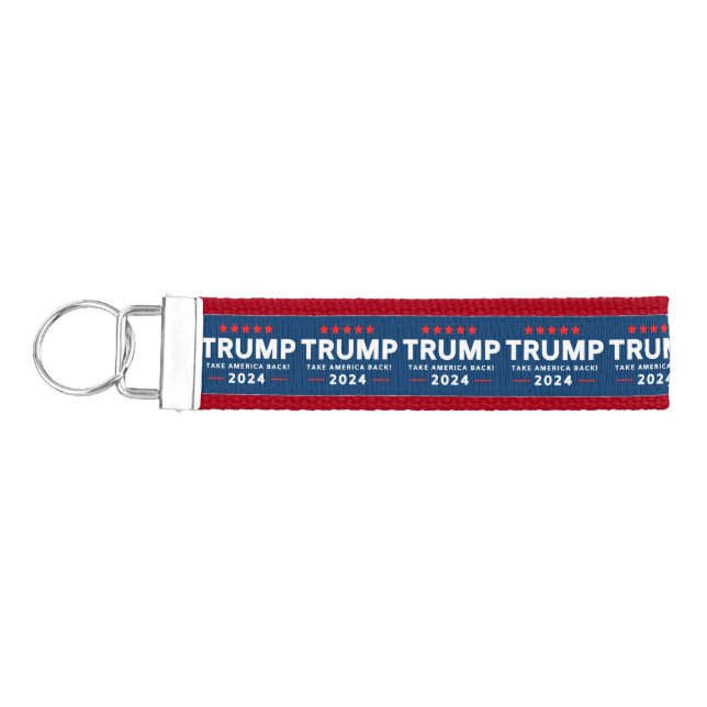 Donald Trump 2024 Take America Back  Wrist Keychain (Keys on Left)
