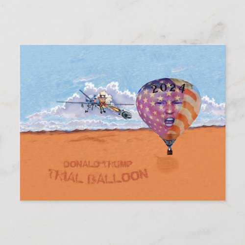Donald Trump 2024 Trial Balloon Postcard
