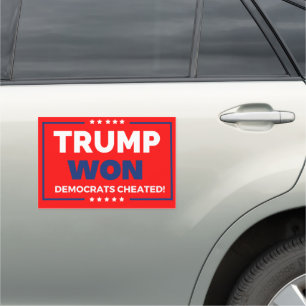 Donald Trump 2024 Trump Won Car Magnet