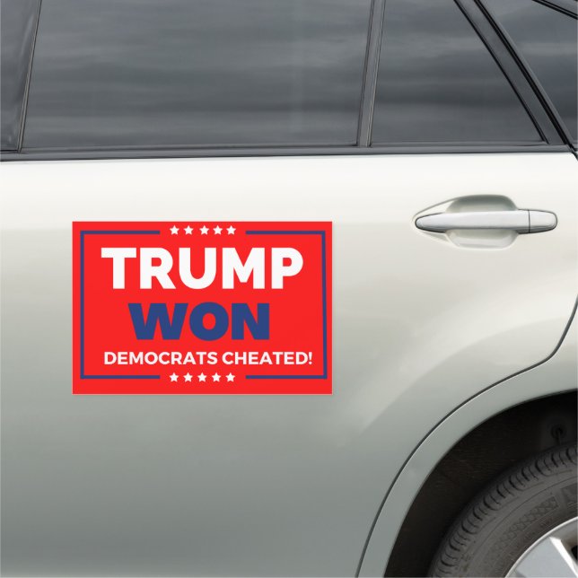 Donald Trump 2024 Trump Won Car Magnet (In Situ)