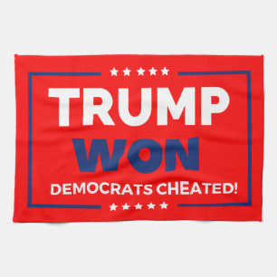 Donald Trump 2024 Trump Won Kitchen Towel