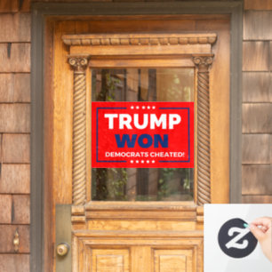 Donald Trump 2024 Trump Won Window Cling