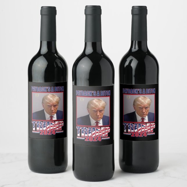 Donald Trump 2024 Wine Label (Bottles)