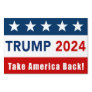 Donald Trump 2024 Yard Sign - Red, White & Blue