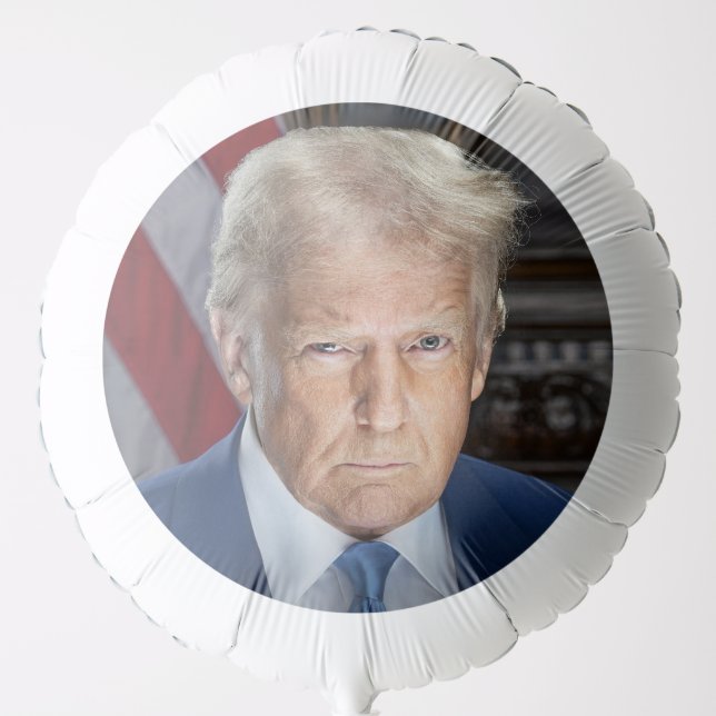 Donald Trump 2025 American President Portrait Balloon (Front)