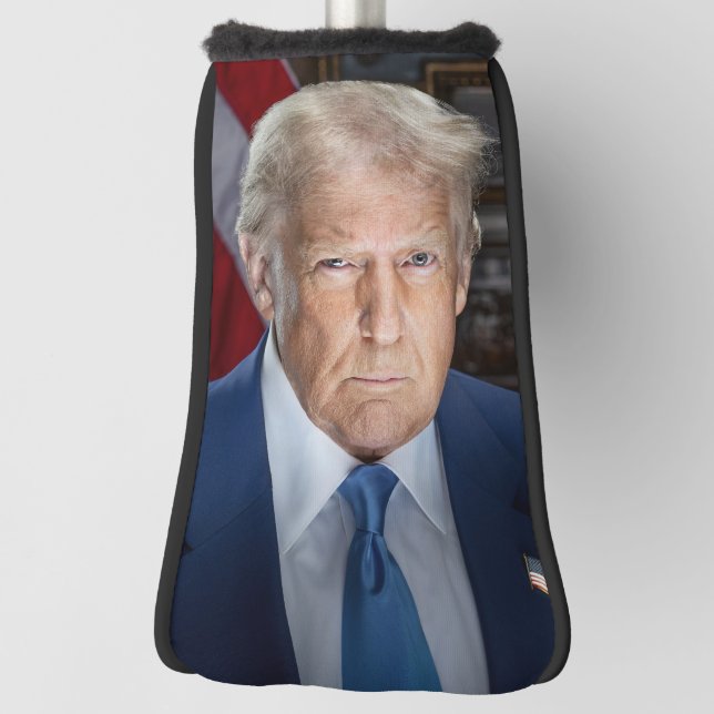 Donald Trump 2025 American President Portrait Golf Head Cover (Rotate 90)