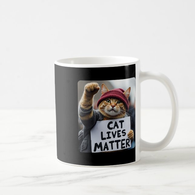 Donald Trump 2025 Cats Live Problem  Coffee Mug (Right)