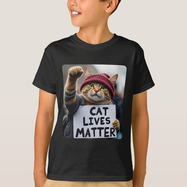 Donald Trump 2025 Cats Live Problem  T-Shirt (Front)