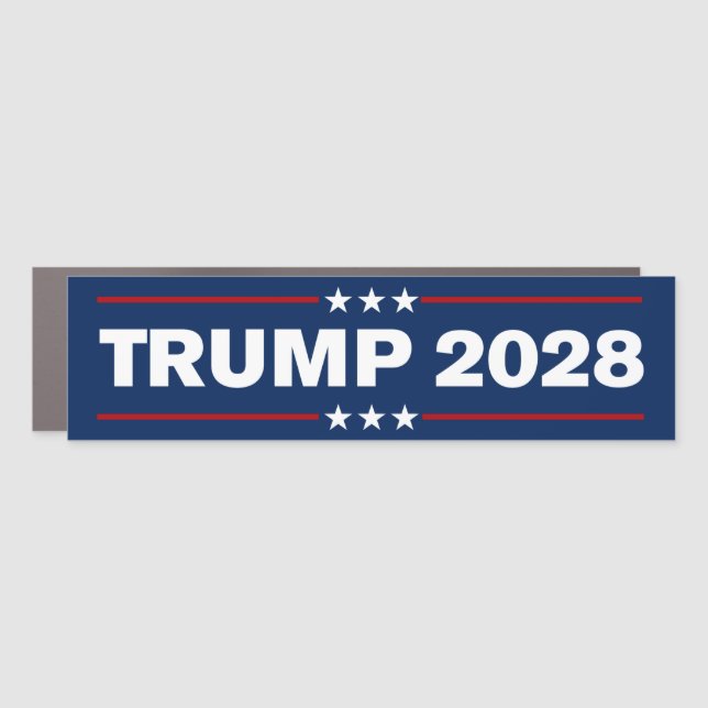 Donald Trump 2028 Bumper Car Magnet (Front)
