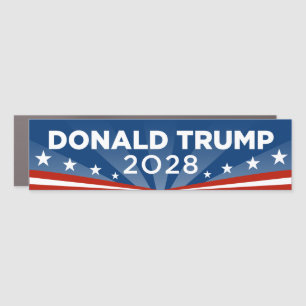 Donald Trump 2028 Bumper Car Magnet