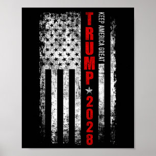Donald Trump 2028 Keep America Great Election Usa Poster
