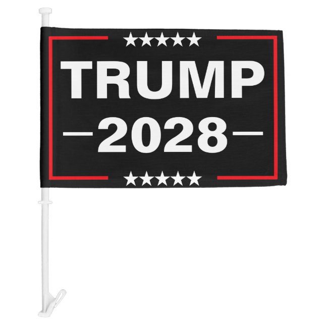 Donald Trump 2028 President Car Flag (Front)