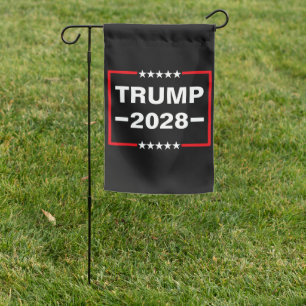 Donald Trump 2028 President Garden Flag