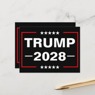 Donald Trump 2028 President Postcard