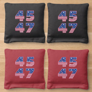 Donald Trump 45-47 Cornhole Bags