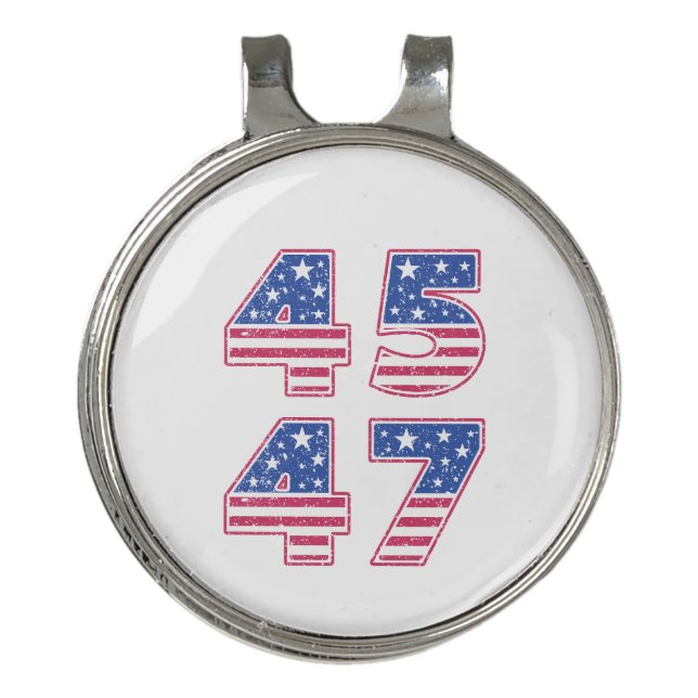 Donald Trump 45-47 Golf Hat Clip (Front)