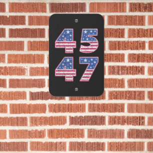 Donald Trump 45-47 Metal Sign