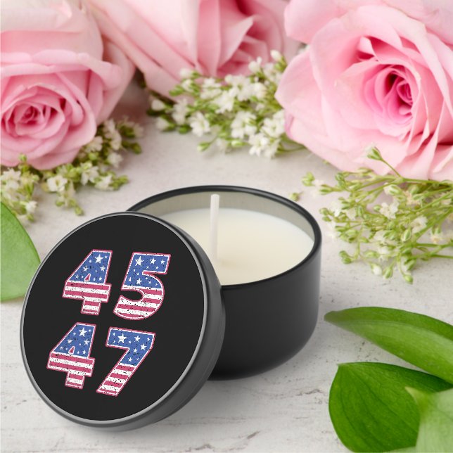 Donald Trump 45-47 Mini Candle Favors (Insitu (Wedding))