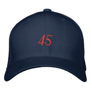 Donald Trump 45 Embroidered Baseball Cap
