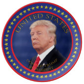 Donald Trump 45 President Plate (Front)