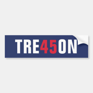 Donald Trump 45 Treason - Impeach this clown Bumper Sticker