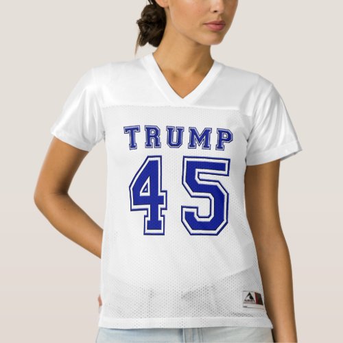 Donald Trump 45th President Blue Football Jersey