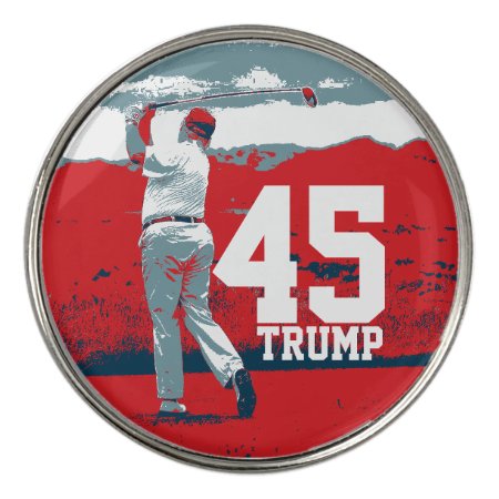 Donald Trump 45th President Golf Ball Marker