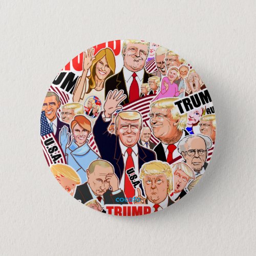 Donald Trump45th President of the USA Pinback Button