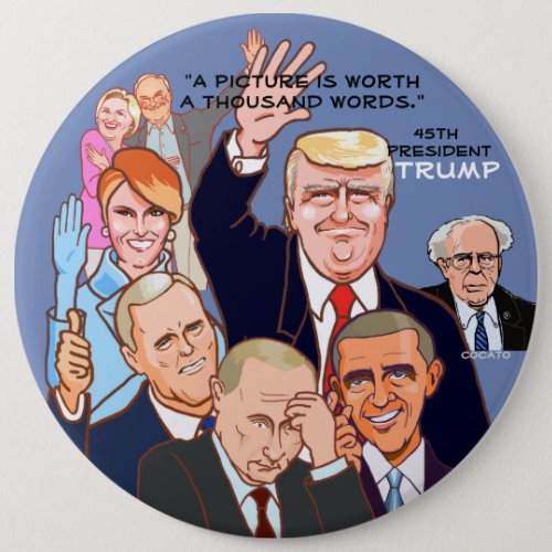 Donald Trump_45th President of the USA Pinback Button
