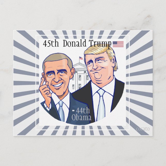 Donald Trump-45th President of the USA. Postcard (Front)