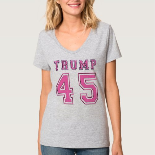 Donald Trump 45th President PINK Football T_Shirt