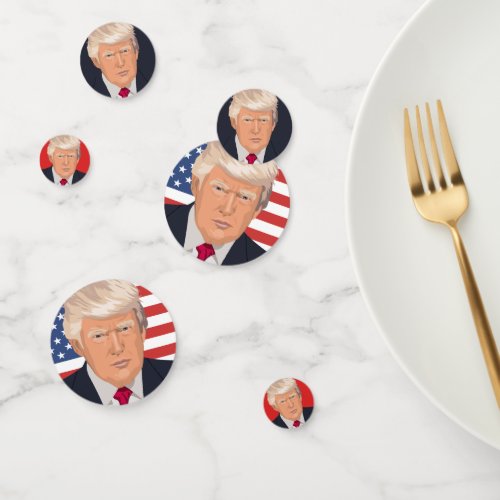 Donald Trump 45th President United States flag Confetti