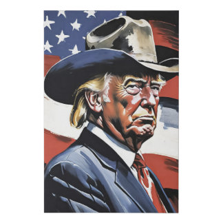 Donald Trump 45th U.S. President Faux Canvas Print