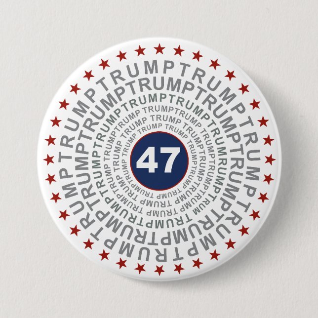 Donald Trump '47' Button (Front)