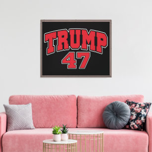 Donald Trump 47 Canvas Print